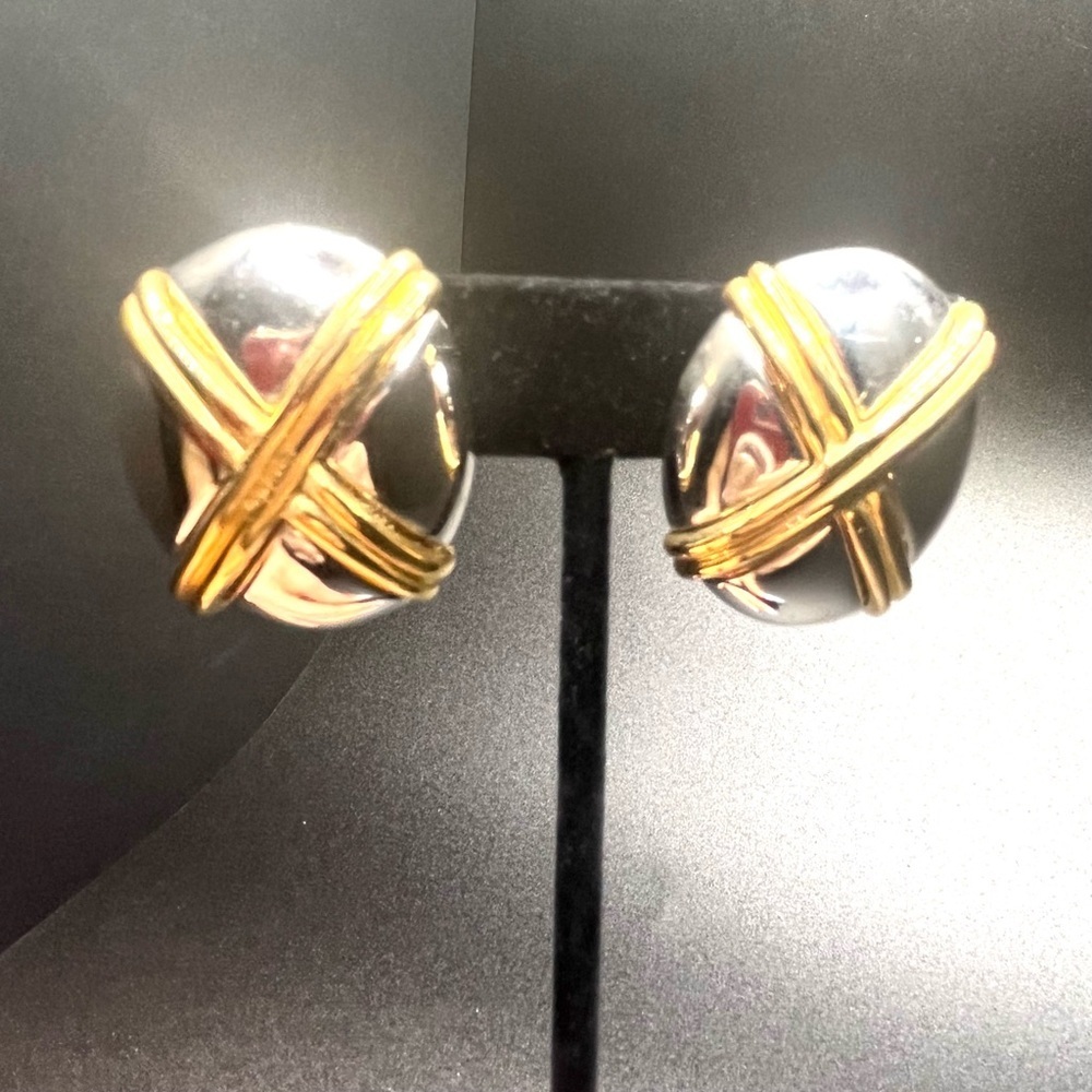 Vintage 80s/90s Statement Earring Bundle – Gold & Mixed Metal - Picture 8 of 13